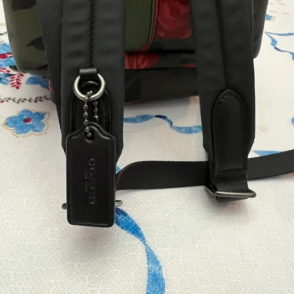 Coach Charlie Camouflage Rose Mini Backpack in Canvas - Picture 6 of 10